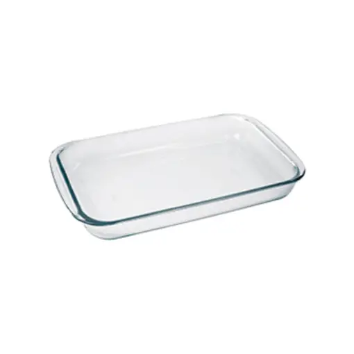 Plat de cuisson en verre rectangle 3.7L de Marinex