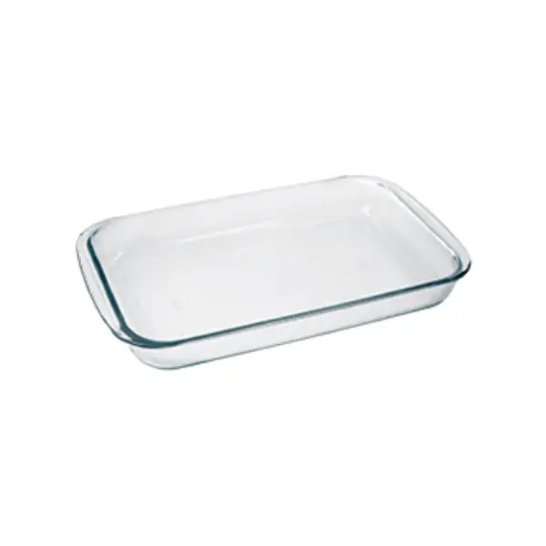 Plat de cuisson en verre rectangle 3.7L de Marinex