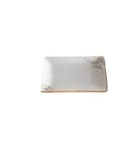 Rectangular Plate Terra White 8.5" x 5"