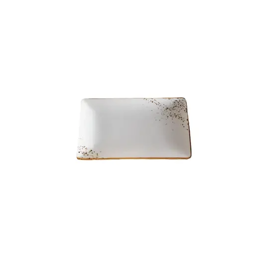 Rectangular Plate Terra White 8.5" x 5"