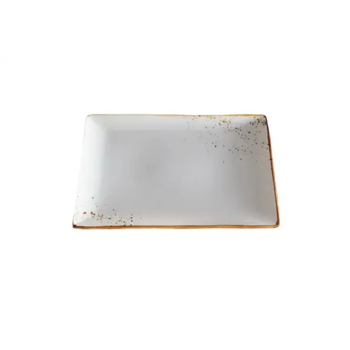 Rectangular Plate Terra White 11" x 6.75"