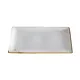 Rectangular Plate Terra White 15" x 7"