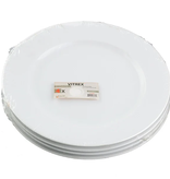 Assiettes Blanches 10.5", ens/4 de Vitrex