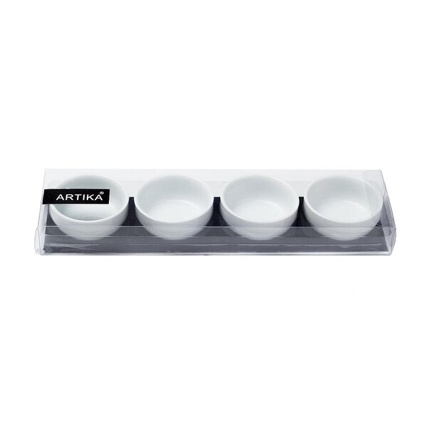 White mini bowls, set of 4