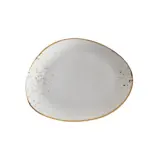 Triangular Plate Terra White 11.25"