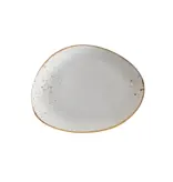 Triangular Plate Terra White 11.25"