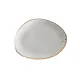 Assiette triangulaire Terra blanc 11.25"