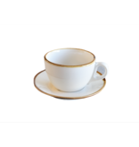 Tasse et soucoupe blanche "Terra" 240ml
