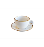 White "Terra" Cup and Saucer 240ml