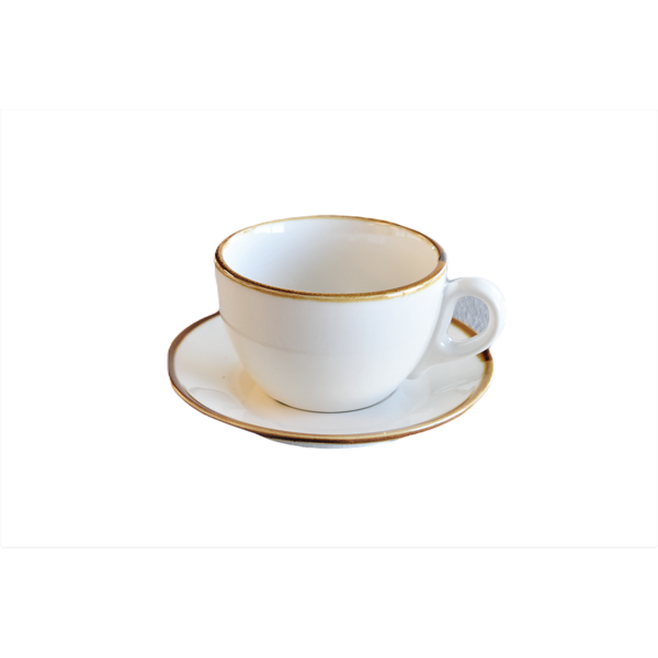 Tasse et soucoupe blanche "Terra" 240ml