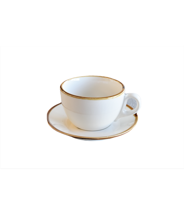 White "Terra" Cup and Saucer 240ml