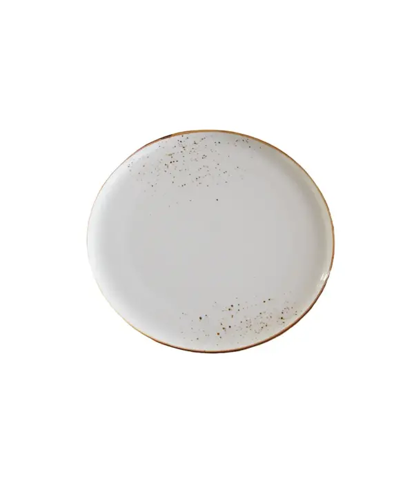 White "Terra" Round Plate 11"