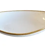 Assiette ovale blanche "Terra" 11"