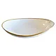 Assiette ovale blanche "Terra" 11"