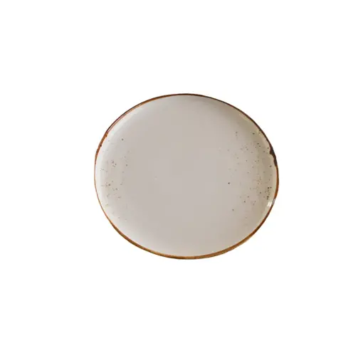 White "Terra" Round Plate 9"