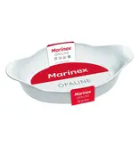 Plat de cuisson oval 1.4L blanc de Marinex