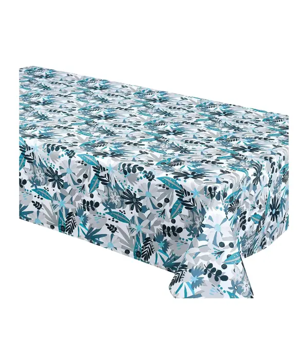 "Verano" Blue Rectangular Tablecloth 58x78"