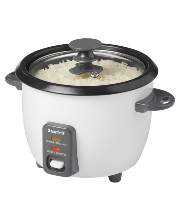 Starfrit Starfrit Rice Cooker Black/White 6 cup