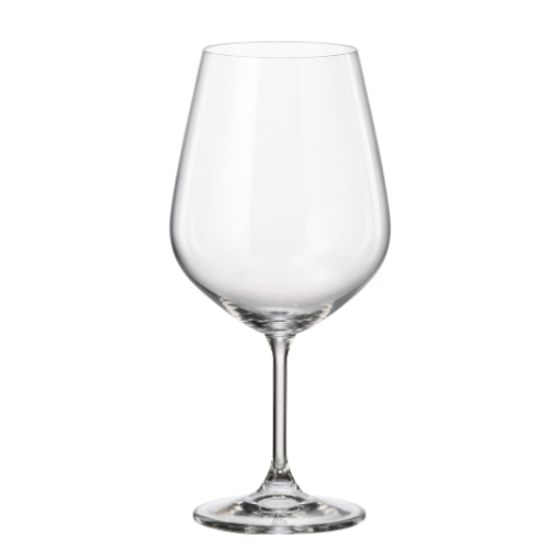 "Marta" Bordeaux Crystal Glasses 720 ml, Set of 4