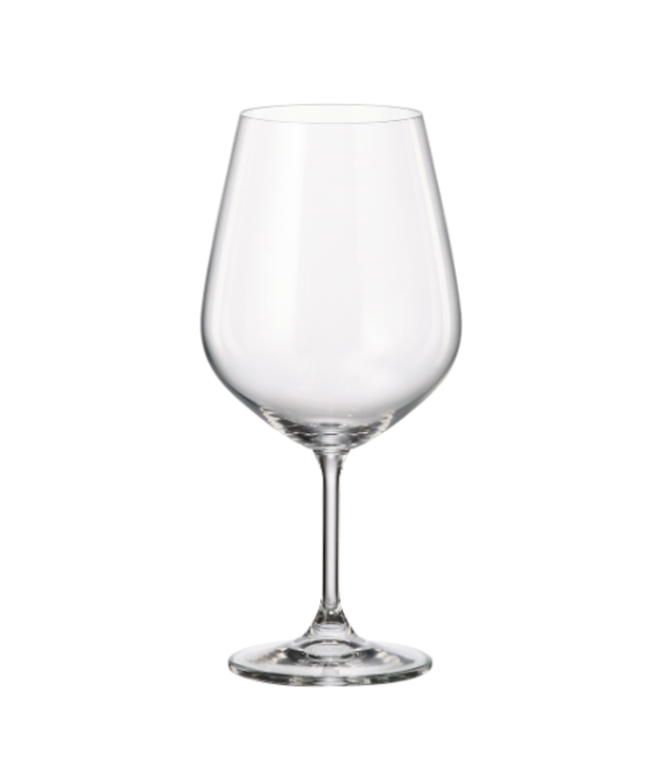 "Marta" Bordeaux Crystal Glasses 720 ml, Set of 4