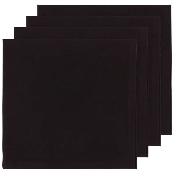 Serviettes de table "Spectrum" Noir, Ens/4 de Now Designs
