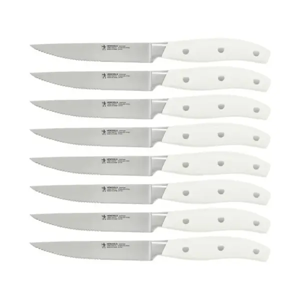 Henckels Contour 8-Piece Steak Knife, White