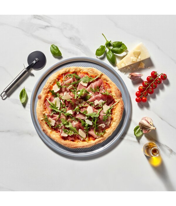Starfrit Plaque à Pizza 14.6" en Acier au Carbone The Rock de Starfrit