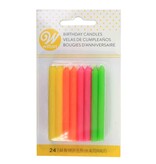 Wilton Chandelles d'anniversaire néon 2.25", ens/24 de Wilton