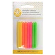 Wilton Neon Birthday Candles 2.25", Set of 24