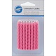 Bougies d'anniversaire Rose ens/24 de Wilton