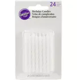 Wilton Bougies d'anniversaire Blanche ens/24 de Wilton