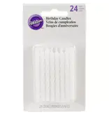 Wilton Bougies d'anniversaire Blanche ens/24 de Wilton
