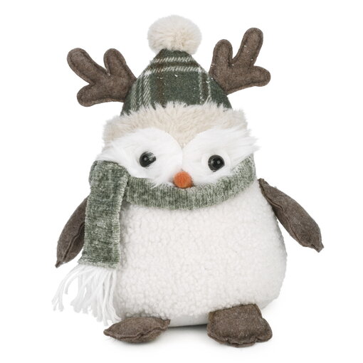 Peluche hibou de Noël