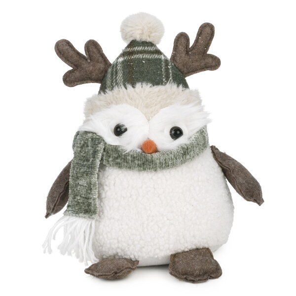 Peluche hibou de Noël