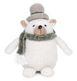 Peluche ours de Noël sur pied