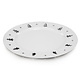 White Plate with Tree Pattern