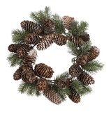 Pinecone Candle Ring 5"