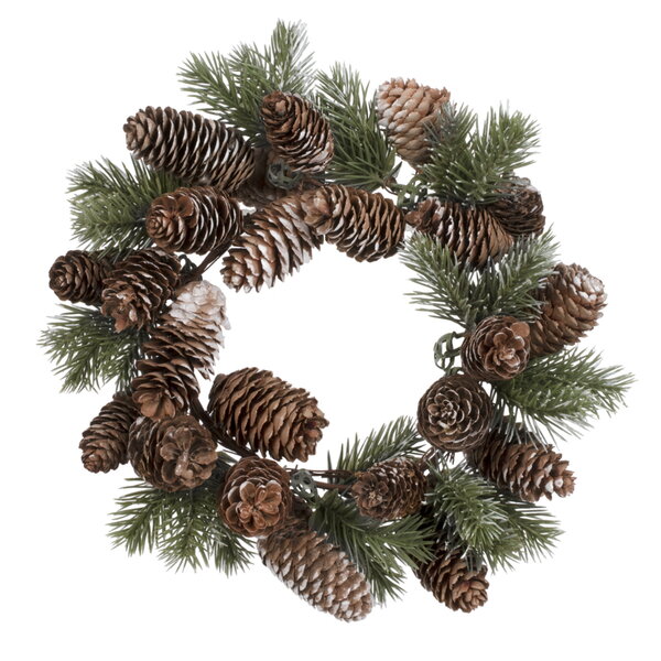 Couronne pour chandelle pommes de pin 5"