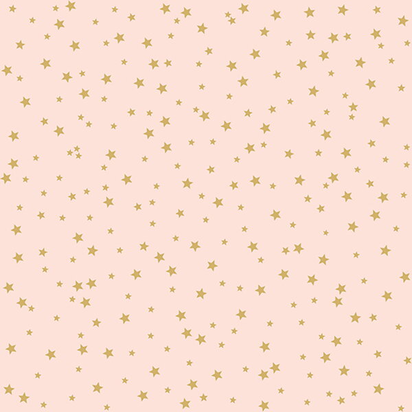 Serviettes de table en papier rose avec étoiles dorées