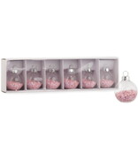 Clear Christmas Ornament Place Card Holders with Stars, Set of 6