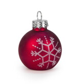 Red Ornament & Snowman Place Card Holders, Set of 6