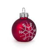Red Ornament & Snowman Place Card Holders, Set of 6