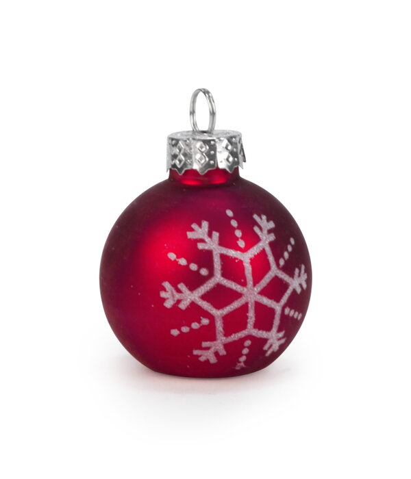 Red Ornament & Snowman Place Card Holders, Set of 6