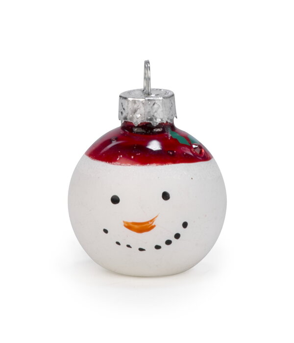 Red Ornament & Snowman Place Card Holders, Set of 6