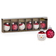 Red Ornament & Snowman Place Card Holders, Set of 6