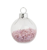 Marque-places boule de Noël transparente avec étoiles, ens/6