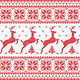 Serviettes de table en papier cerfs & flocons