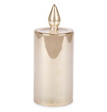 Chandelle dorée 8", sans flamme