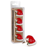 Red Christmas Hat Napkin Ring, Set of 4