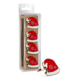 Red Christmas Hat Napkin Ring, Set of 4